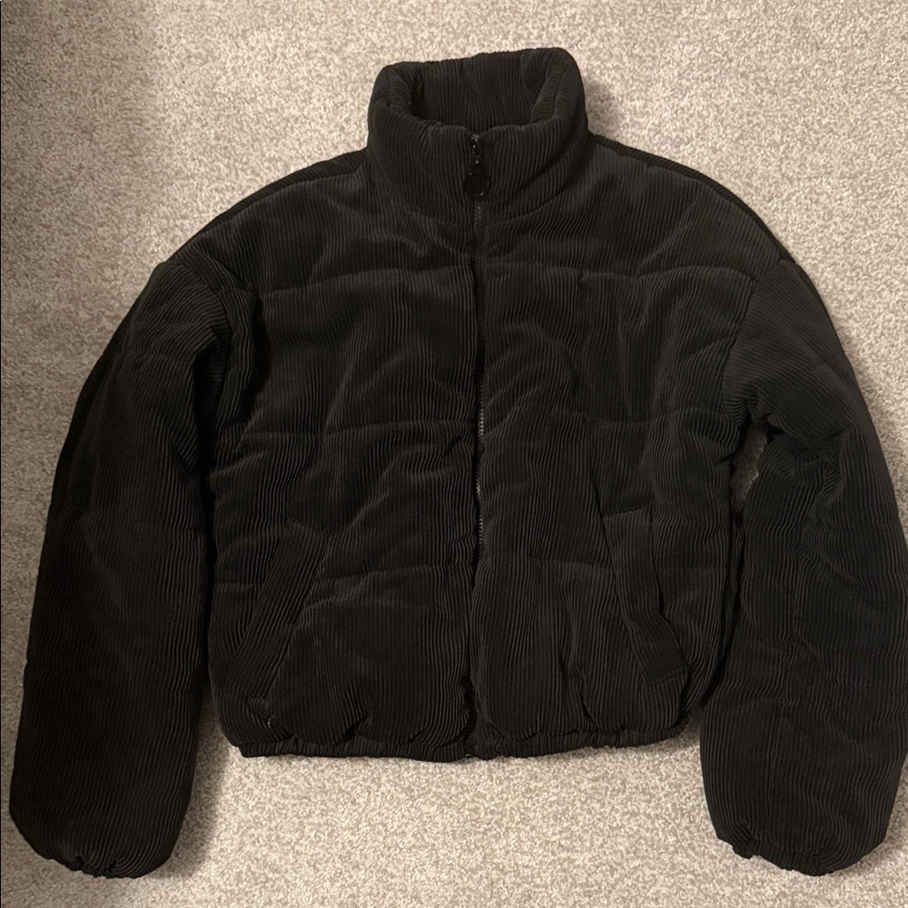 Wild Fable corduroy, zip, black jacket size small bottom x